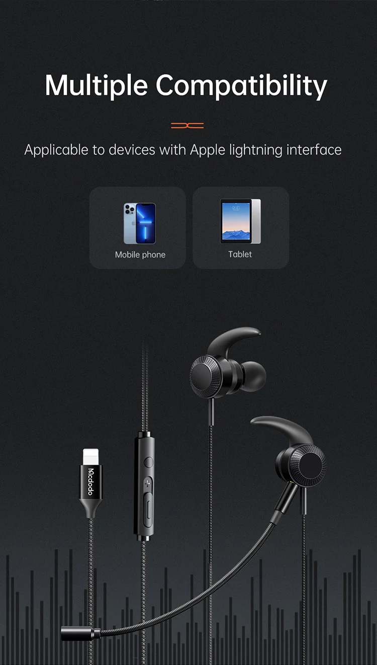 MCDODO HP-1331 MDD 3.5mm Aux Headphone Earphone Magnetic Earbud in-Ear with Microphone Controller for Sports Workout Compatible for Android Devices - Green 9