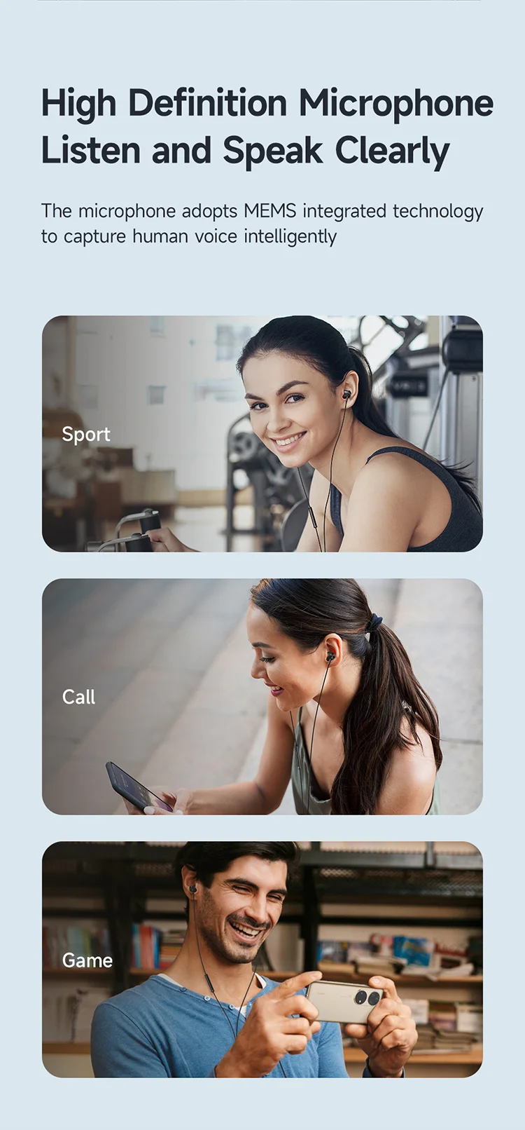 MCDODO HP-3490 MDD HiFi Stereo Wired Headphone Type-C Earphone with Mic and Volume Control - Black 5