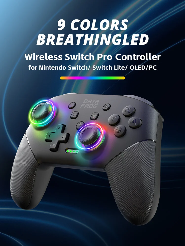 Controllore DATA FROG S80 Elite Edition per Nintendo Switch / Switch Lite / OLED / PC Wireless Bluetooth Game Console, Lightning Pattern 1