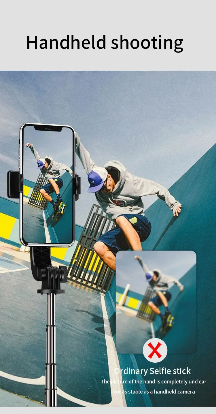 JMARY KT-219 6 Sections Extendable Selfie Stick Tripod Stand with Remote Control 10