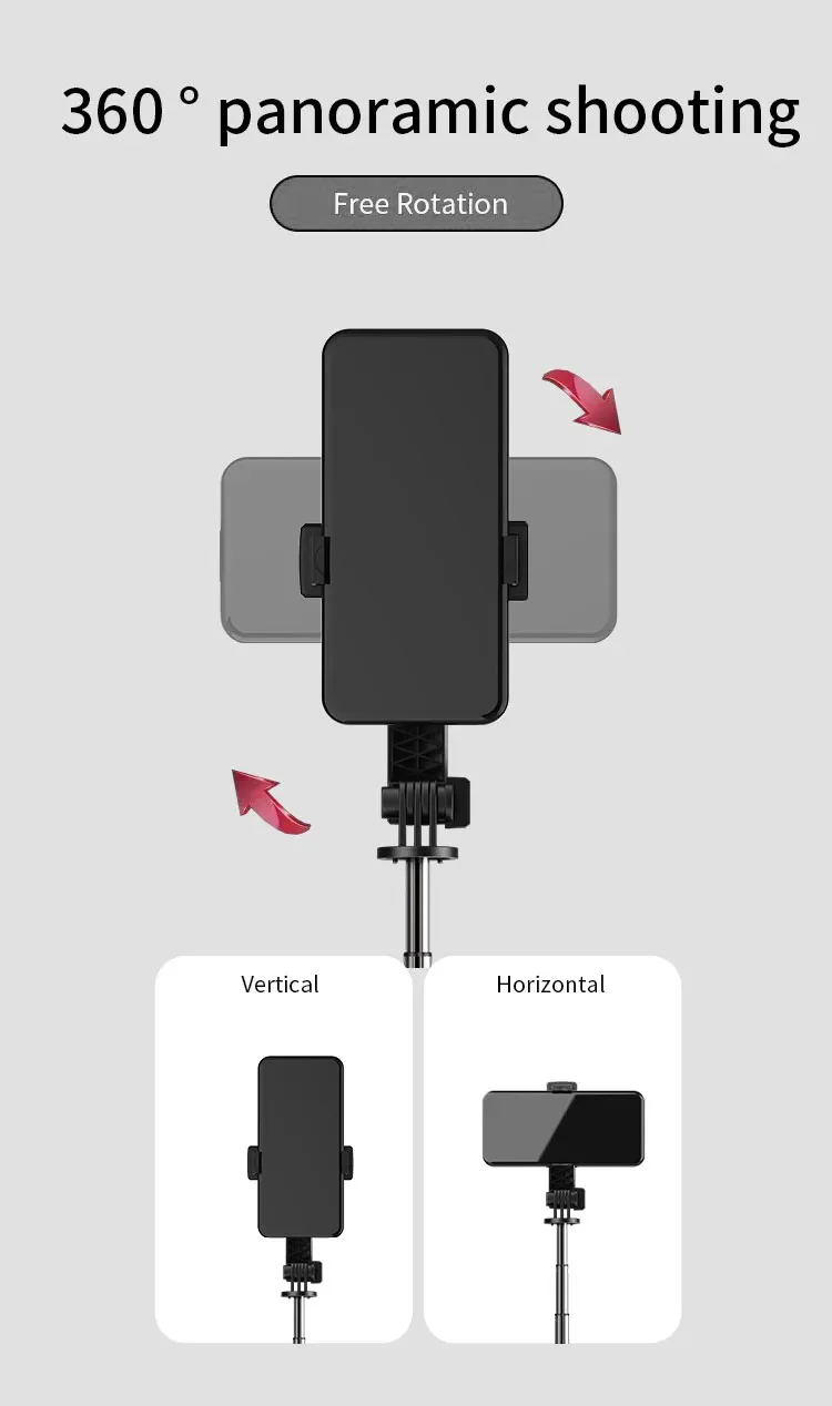 JMARY KT-219 6 Sections Extendable Selfie Stick Tripod Stand with Remote Control 3
