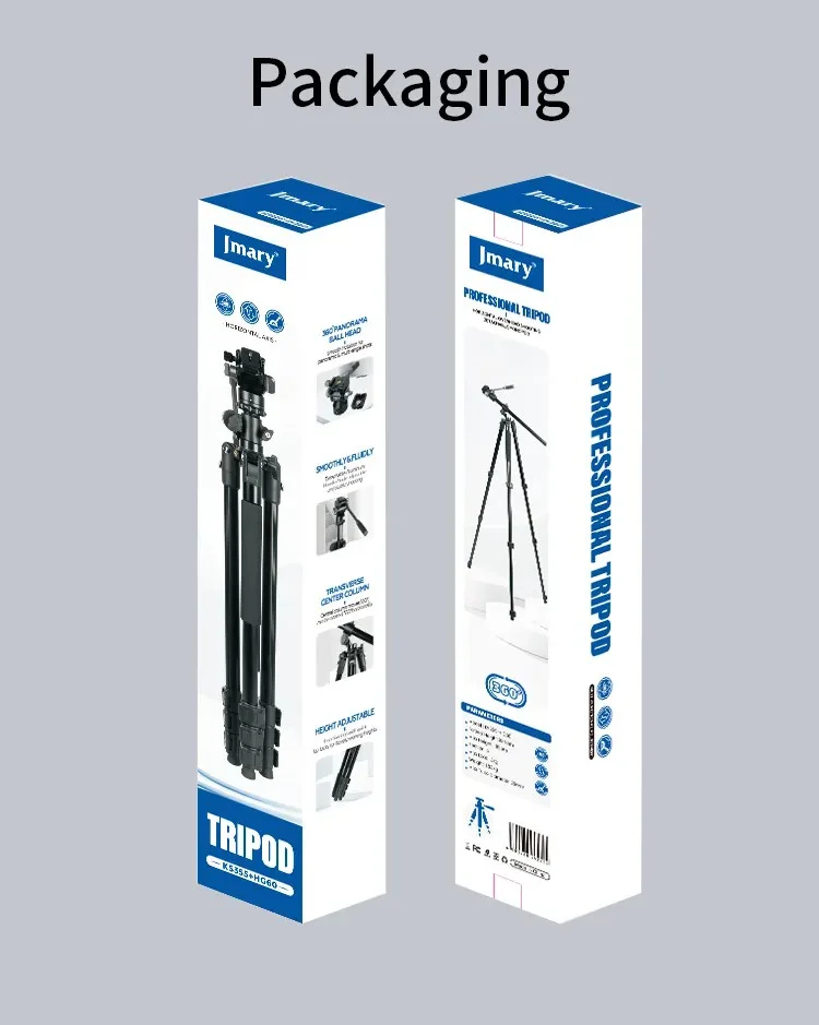 JMARY KS355+HG60 DSLR ILDC Camera 2-in-1 Monopod Tripod 360 Degree Panoramic Ball Head Stand 12