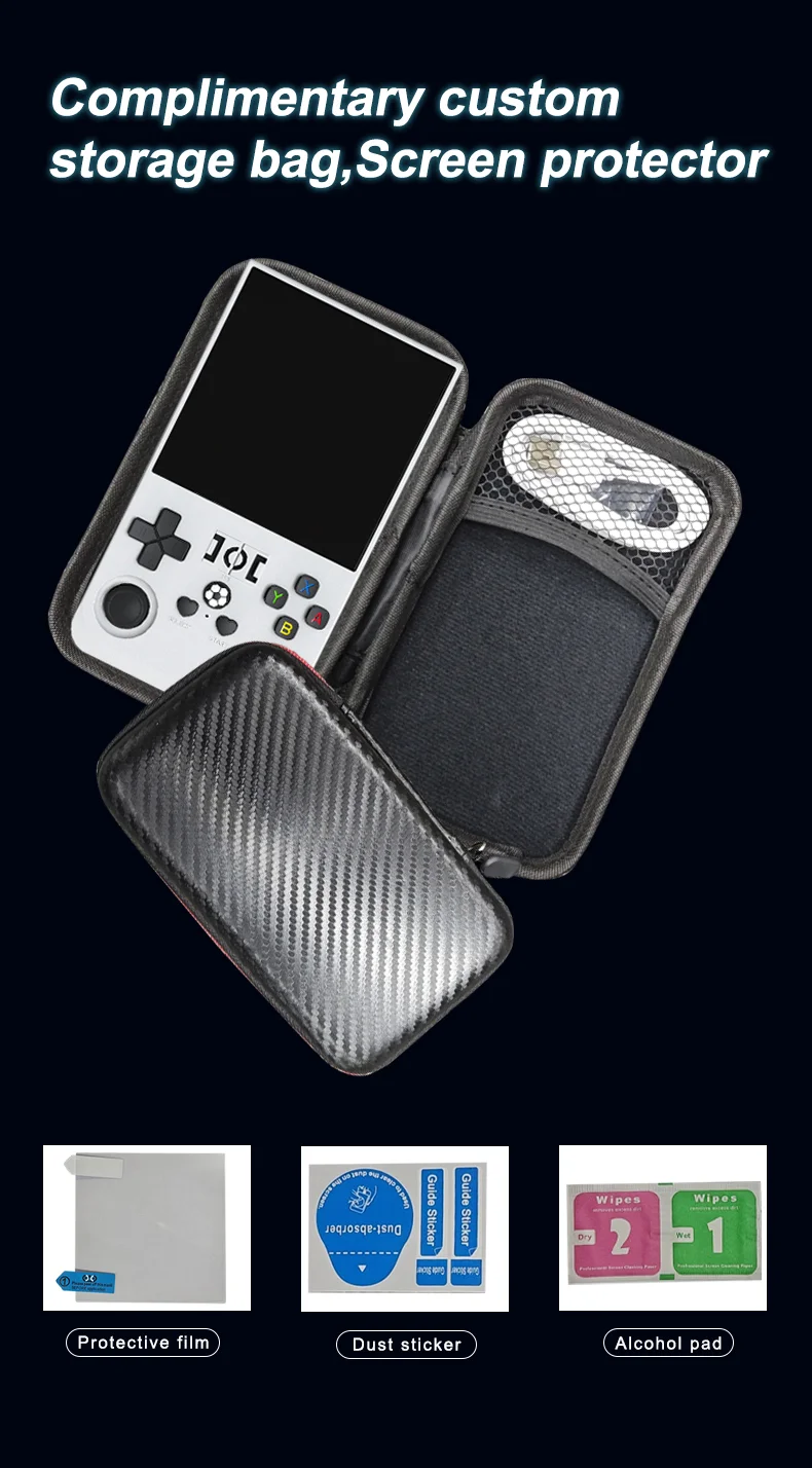 Console portatile R36 Max Open Source GBA Arcade con giochi classici, macchina per giochi con scheda da 128 GB - Nero 14