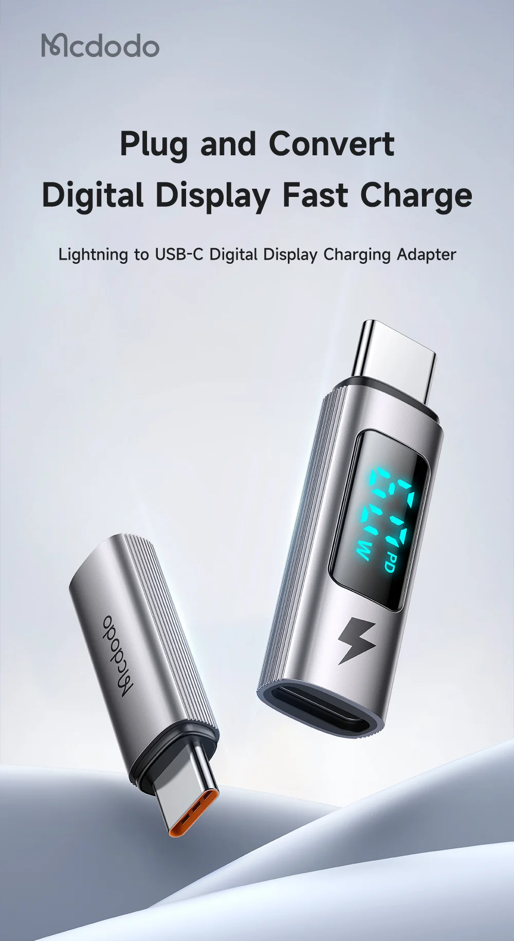 MCDODO OT-599 iP to USB-C Digital Display Charging Adapter 1