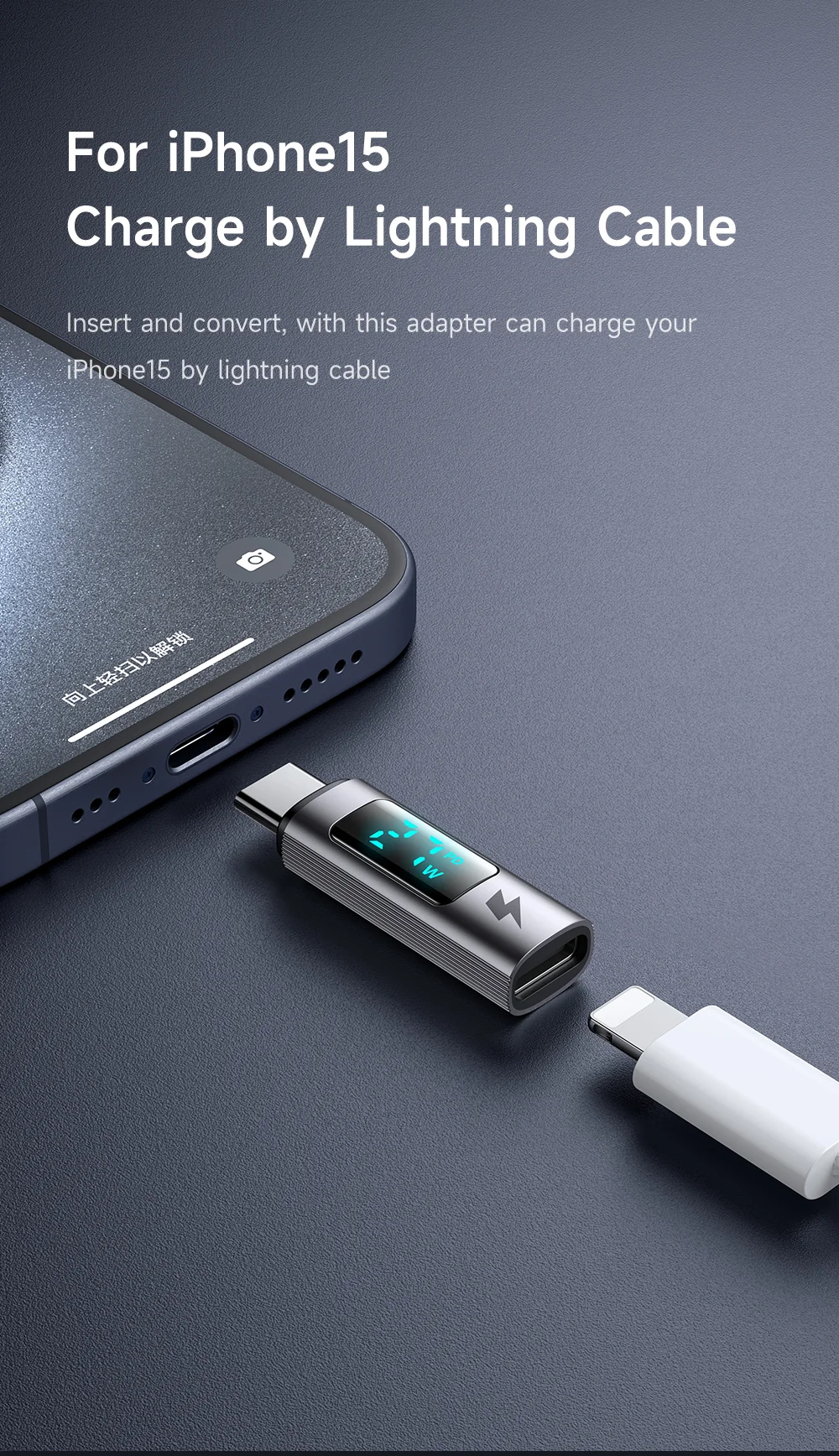 MCDODO OT-599 iP to USB-C Digital Display Charging Adapter 3