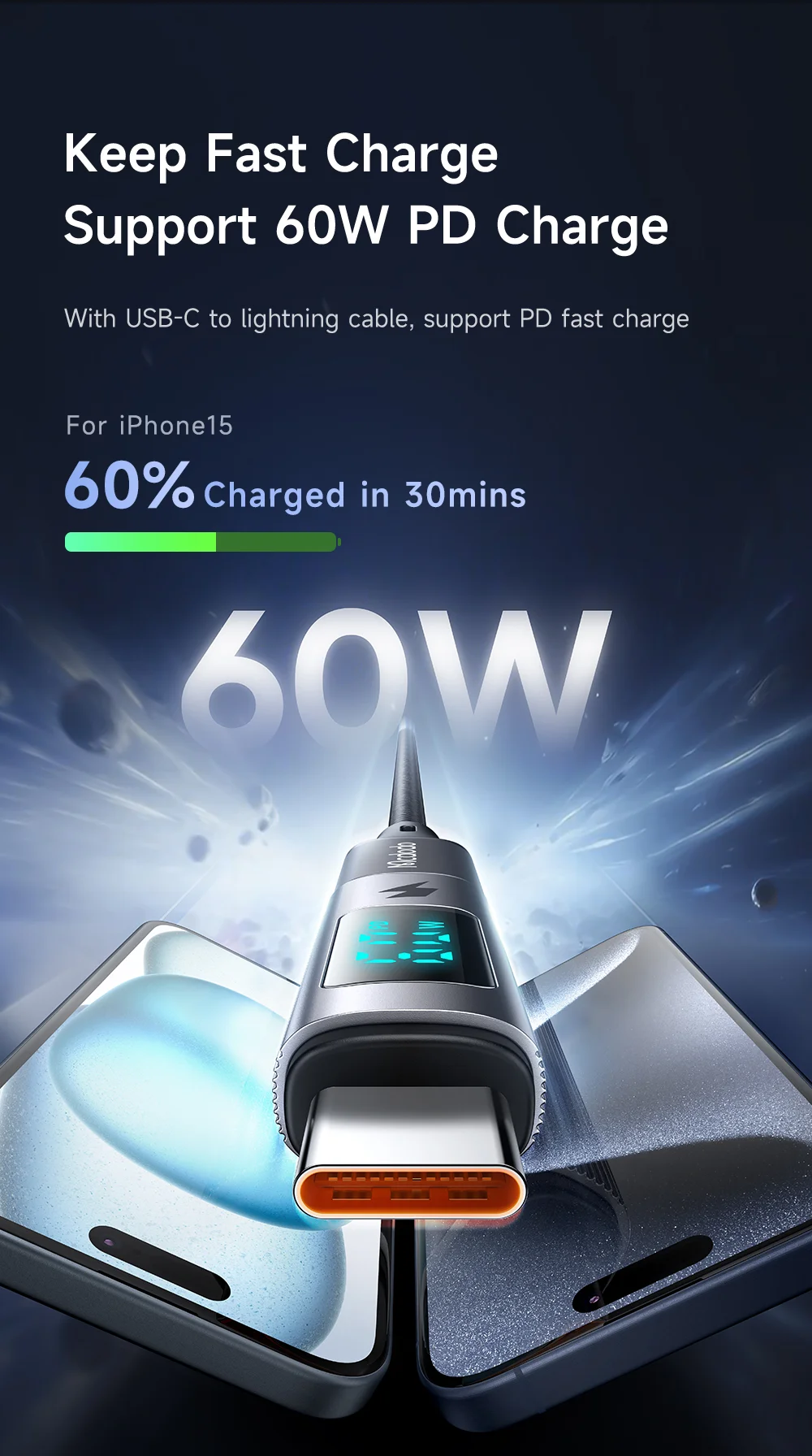 MCDODO OT-599 iP to USB-C Digital Display Charging Adapter 5