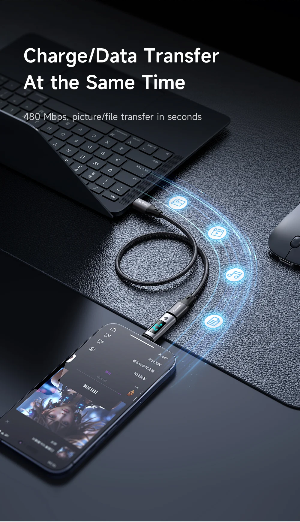 MCDODO OT-599 iP to USB-C Digital Display Charging Adapter 8
