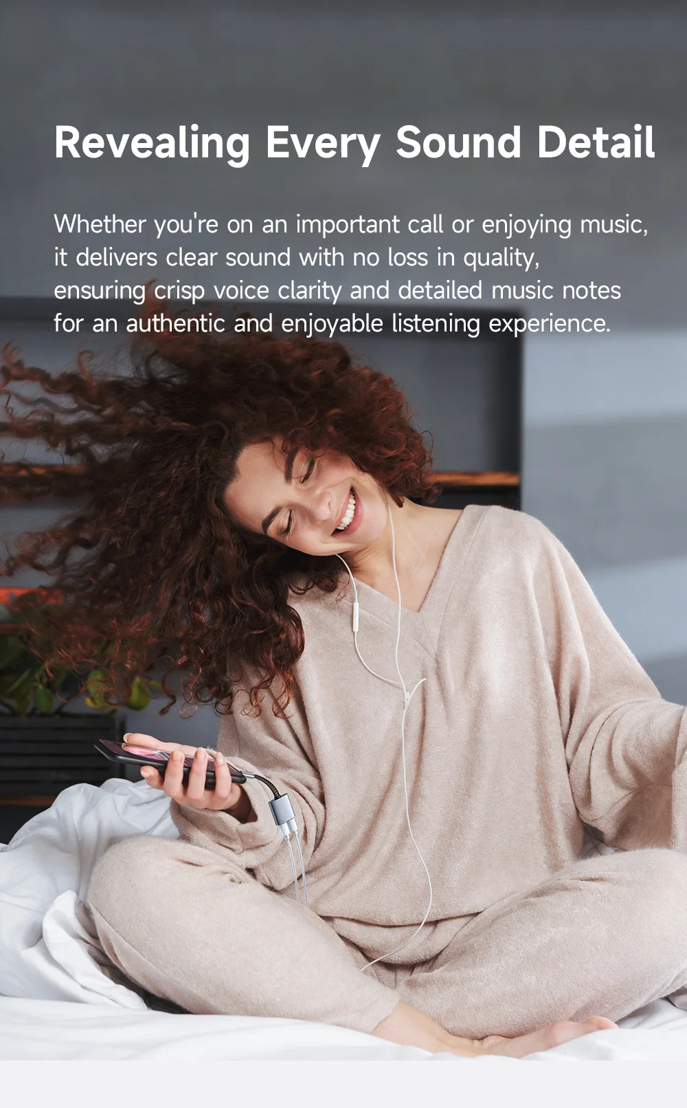 MCDODO CA-3370 MDD 2 in 1 Audio Adapter Cable USB-C to Dual USB-C Charging / Audio For Smartphones / Tablets 4