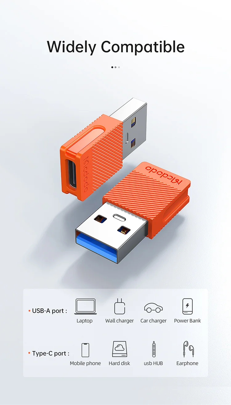 MCDODO MDD OT-6550 Type-C to USB-A OTG Adapter USB-C Female to USB 3.0 Male Connector Converter 6