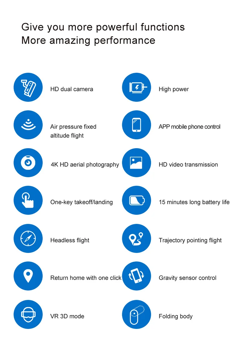 Drone pliable E88, photos aériennes HD, quadricoptère, maintien d'altitude, avion RC avec double caméra 4K - Noir 2