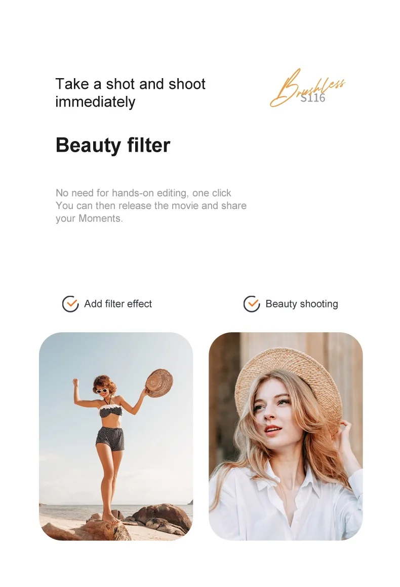 Drone télécommandé S116 RC à double objectif, quadricoptère anti-obstacles, 1 batterie, noir 12