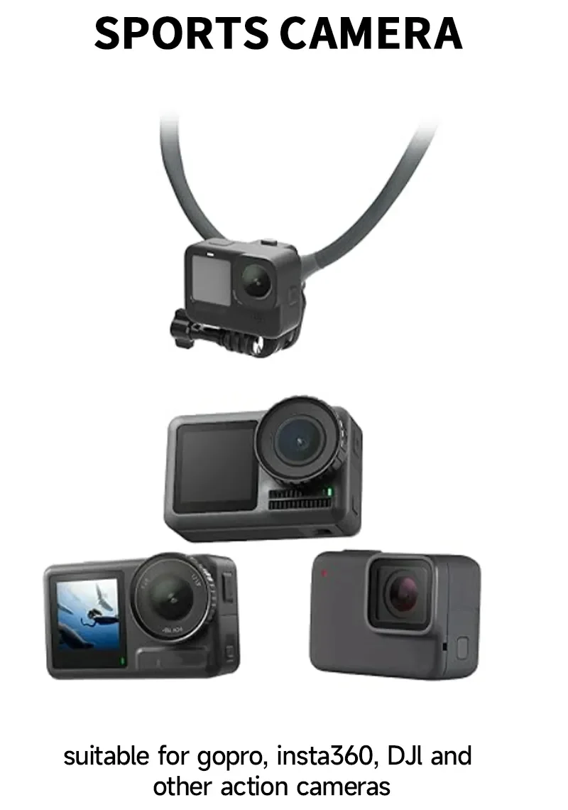 JMARY MG-03 Magnetic Neck Mount Holder for POV Shooting Multi-angle Selfie Adjustable Phone Holder for Smartphone 9
