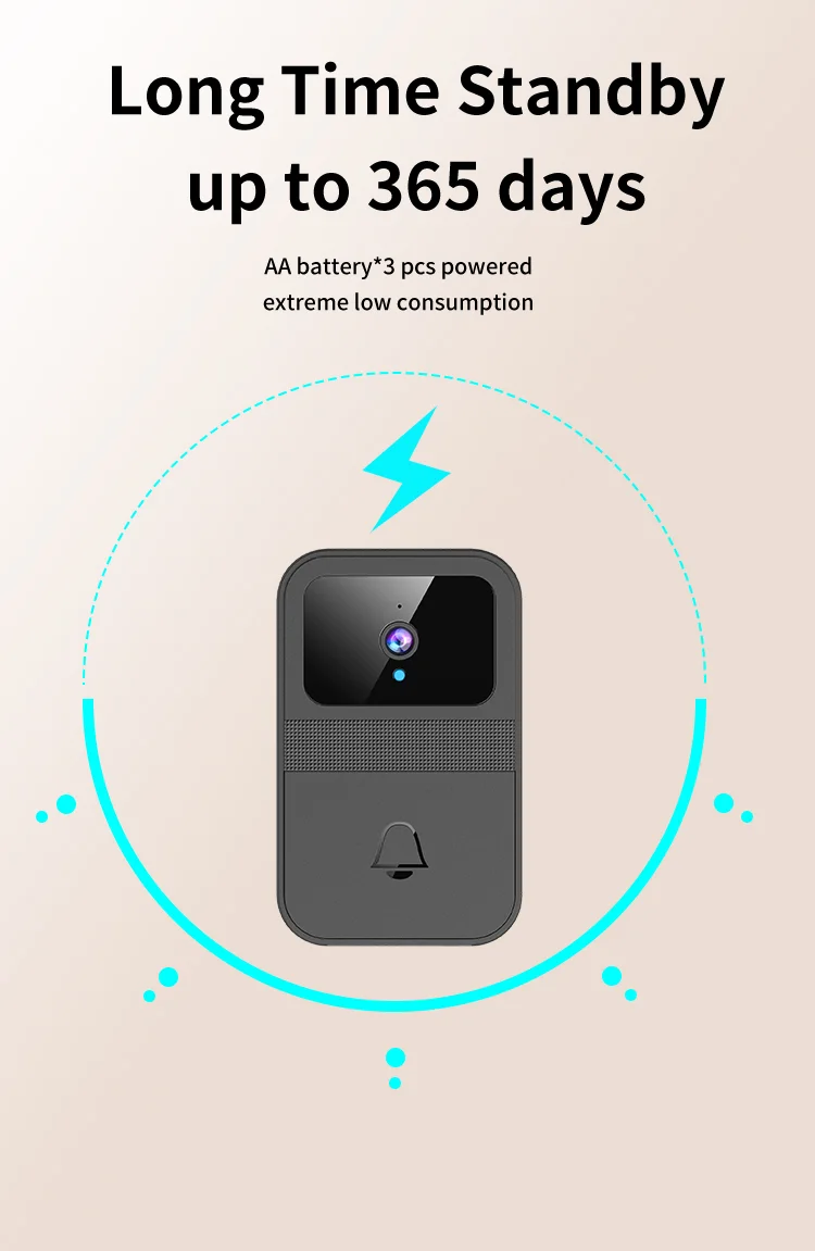 D9 Wireless WiFi Doorbell Phone APP Monitoring Video Call Night Vision Smart Door Bell 10