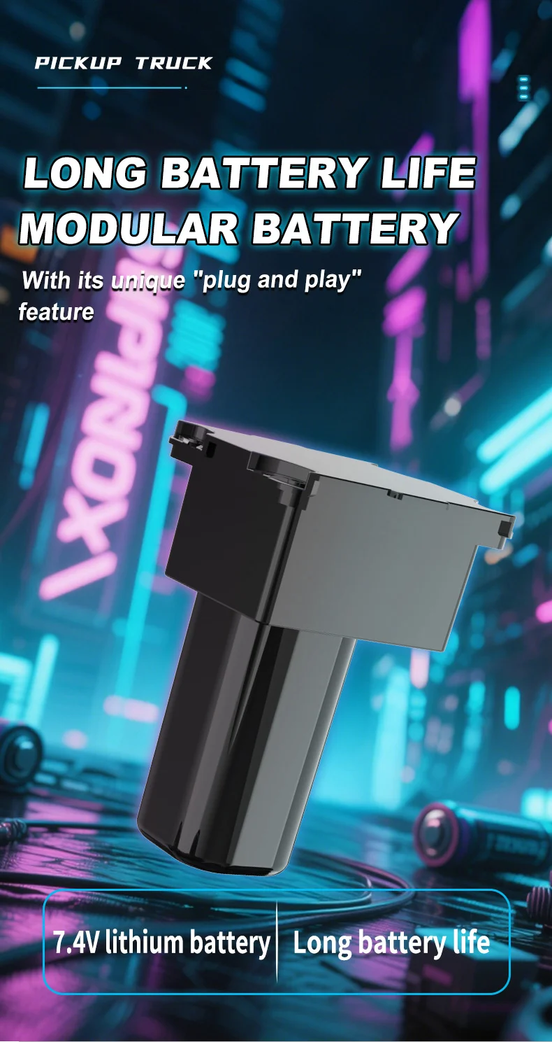 Q218 Voiture télécommandée amphibie 8x8 étanche, télécommande 2,4 GHz, véhicule tout-terrain à chenilles, batterie simple - Noir 10