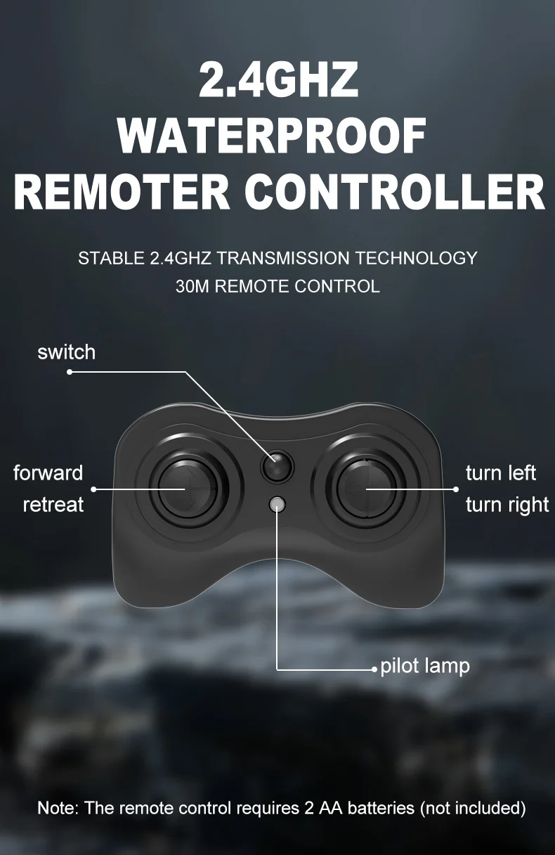 Voiture télécommandée amphibie 4x4 Q212 2,4 GHz avec rotation à 360°, véhicule tout-terrain, 1 batterie incluse - Noir 13