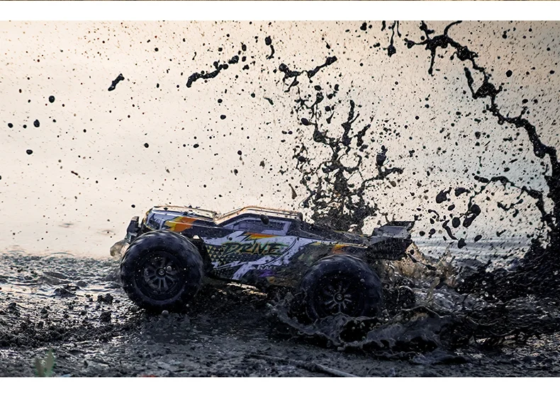 JJRC Q117-A 2.4G 1/16 4WD Véhicule tout-terrain, vitesse maximale de 70 km/h, franchissement d'obstacles, étanchéité IPX4, variateur électronique de vitesse (ESC) avec phares LED - Vert 13