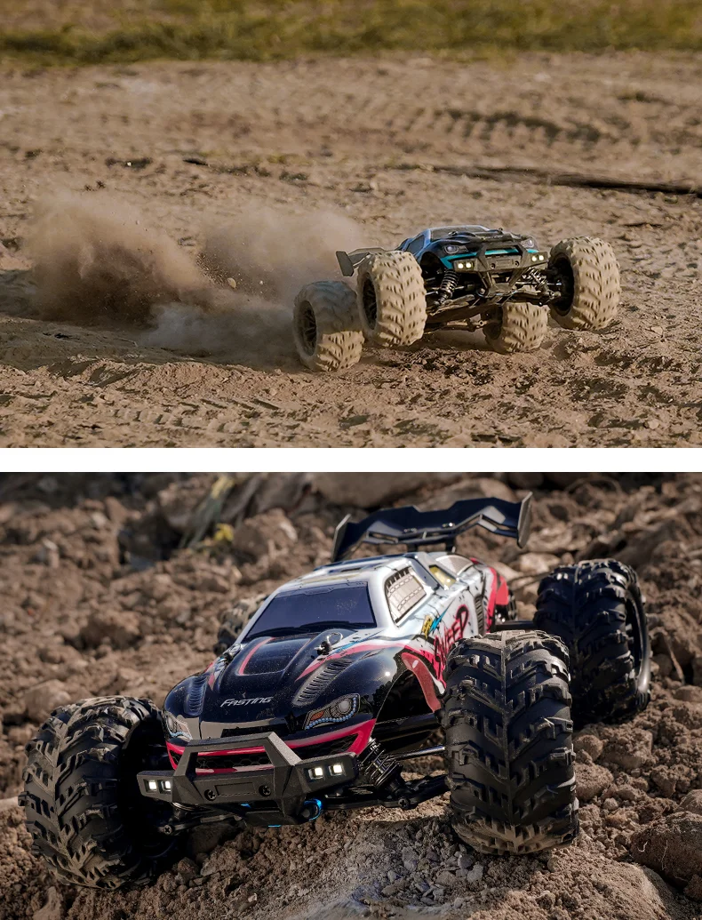 JJRC Q117-A 2.4G 1/16 4WD Véhicule tout-terrain, vitesse maximale de 70 km/h, franchissement d'obstacles, étanchéité IPX4, variateur électronique de vitesse (ESC) avec phares LED - Vert 14
