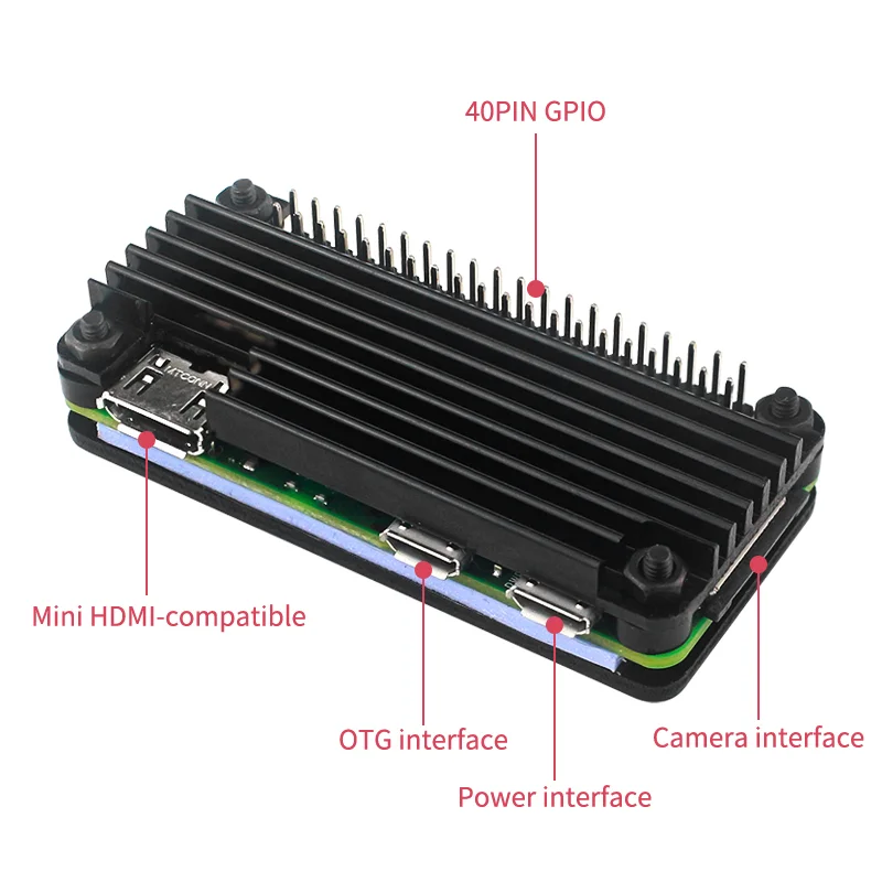 10 Pz/lotto Raspberry Pi 4 Dissipatore di Calore In Alluminio Argento