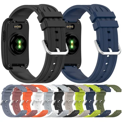 For Garmin CIRQA Smart Band Silicone Watch Strap Quick Release Pin Buckle Adjustable Wrist Band - White