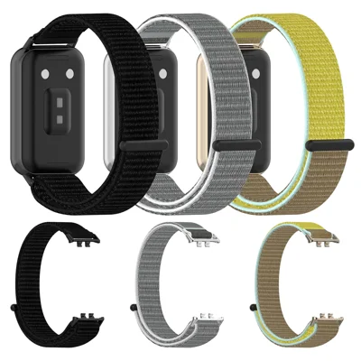 Watch Strap for Honor Band 11  /  11 Pro Nylon Woven Magic Tape Adjustable Watch Band - Black