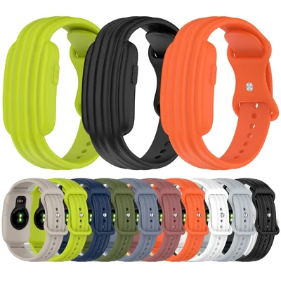 For Garmin CIRQA Smart Band Silicone Strap with Case Cover Adjustable Soft Breathable Watch Band - Army Green