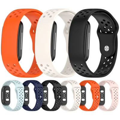 For Hume Band 2.0 Silicone Watch Band Ventilated Adjustable Strap Replacement - Orange