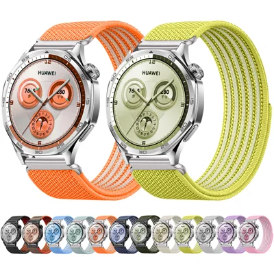 Quick-Release-20mm Sport Loop Watch Band for Samsung Galaxy Watch7 44mm  /  40mm  /  Watch6 44mm  /  40mm  /  Watch6 Classic 43mm  /  47mm Breathable Nylon + Zinc Alloy Strap - Orange
