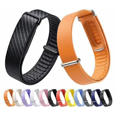 Für Google Fitbit Air Uhrenarmband aus Mikrofaserleder mit Metall-Schiebeverschluss – Weiß