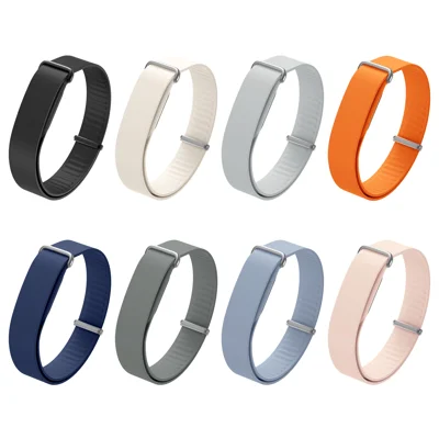 Für Google Fitbit Air Armband aus Silikon + Zinklegierung + PC Integrierter Loop-Armriemen - Orange