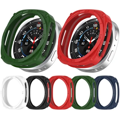 Beschermhoes voor Samsung Galaxy Watch9 40mm, Pantserhoes van PC, Stootvaste Beschermhoes - Wit