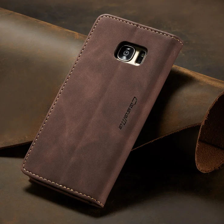 CASEME 013 Series Auto-absorbed Leather Wallet Stand Casing