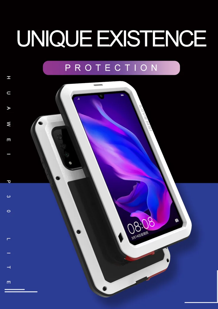 Love Mei Note 10 Lite Waterproof Case Love Mei Case Metal Case