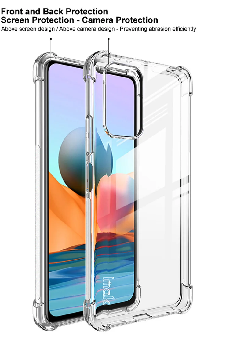 IMAK Full Body Rugged Soft TPU Cover Slim Shockproof Phone