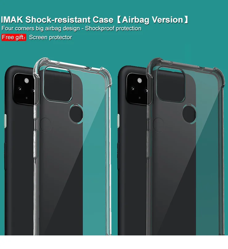 IMAK Silky Anti-drop TPU Shell Case for Google Pixel 4a 5G with