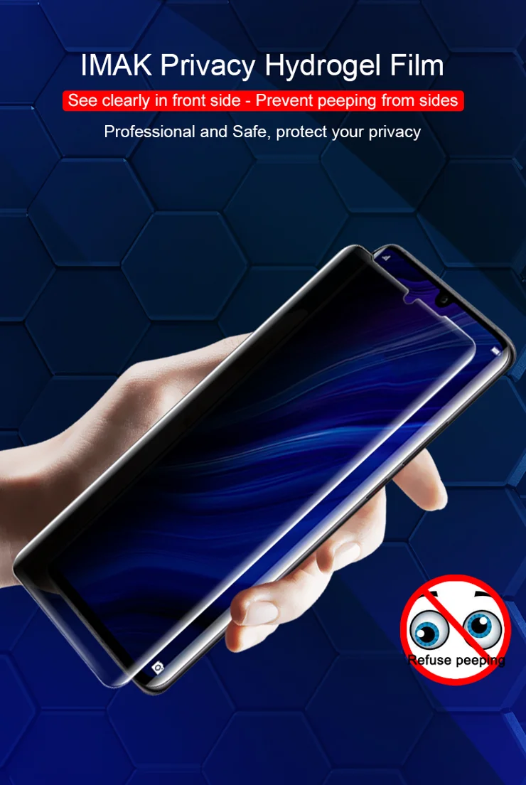 IMAK Soft Anti-peep Hydrogel Film II Full Cover Front Screen - Main Image