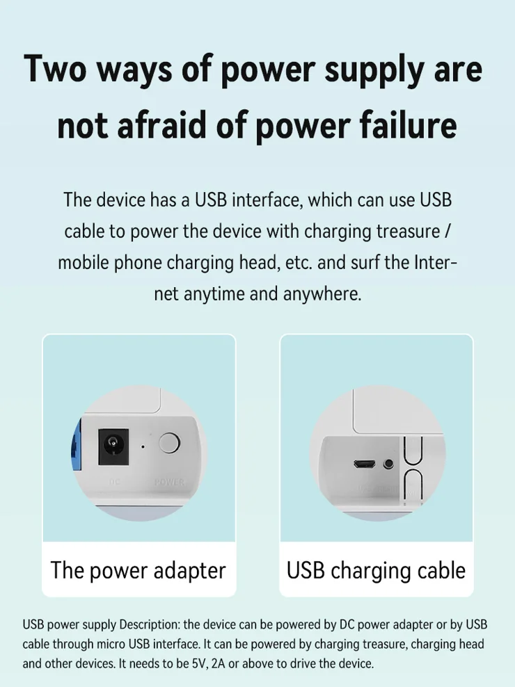 Zunate Draagbare Wifi-hotspot, 4G LTE-router met Simkaartsleuf en Cat4
