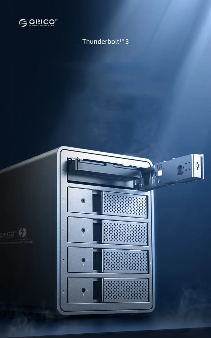 ORICO 9558T3 Thunderbolt Aluminum Alloy 5-Bay Hard