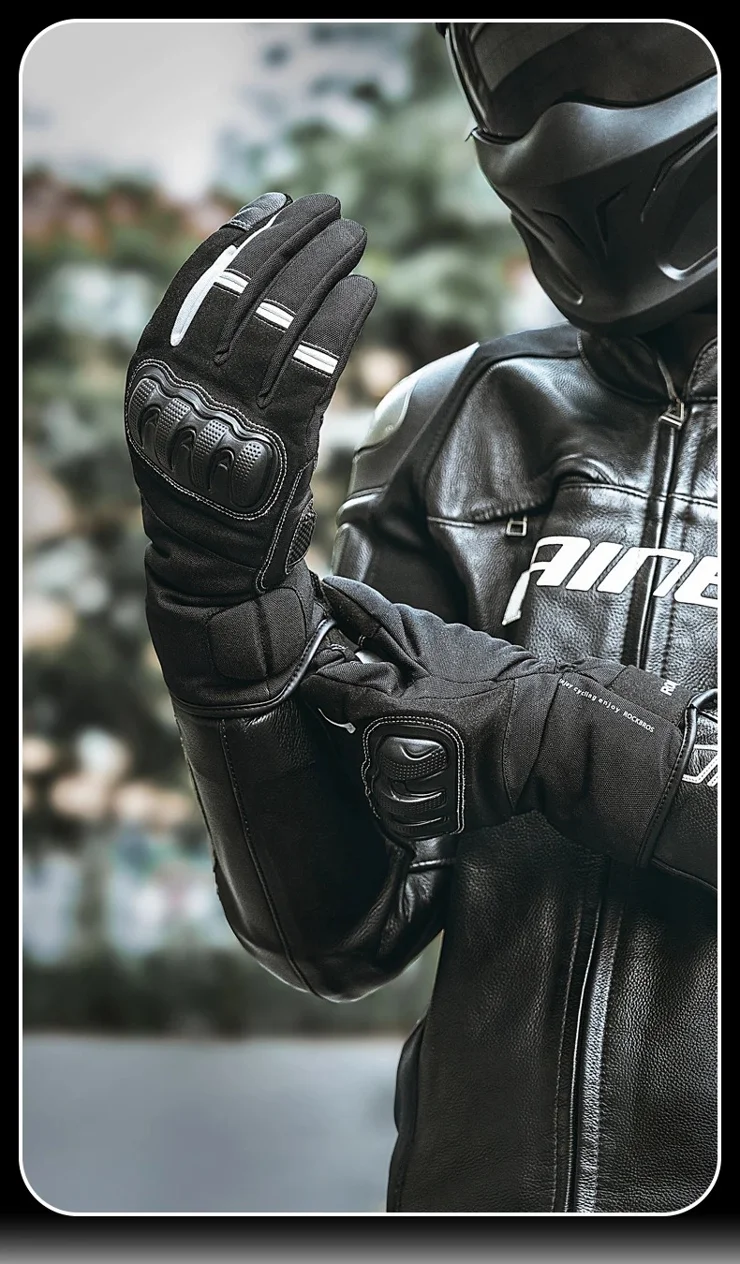 ROCKBROS Full Finger Touchscreen Cycling Gloves - Perfect for Spring a