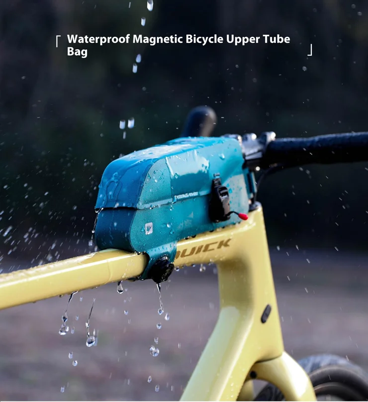 RHINOWALK Waterproof Bicycle Top Tube Bag Magnetic Closure