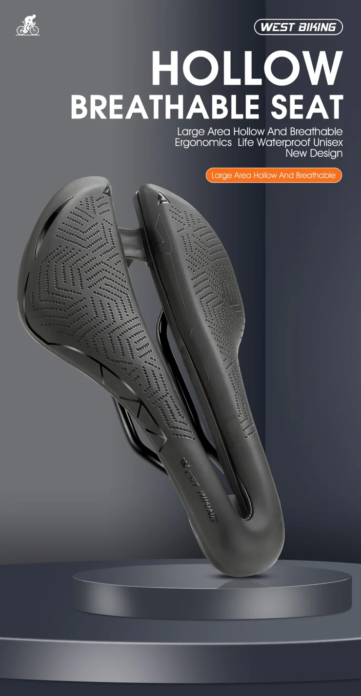 WEST BIKING – Coussin De Siège De Vélo Confortable, Selle De Velo Equitation Vtt Coussin De Siege A Gros Fesses Pieces De Velo