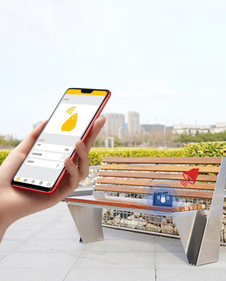 Tracking Key GPS Dispositivo Anti-Smart Loss Tondo - Allarme Bidirezionale, Portachiavi Per Oggetti E Animali, Batteria 6 Mesi - 2