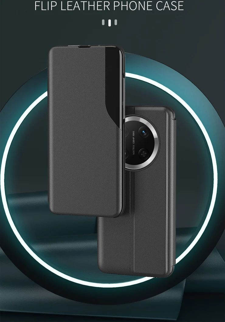 Custodia per Oppo F27 Pro / F27 Pro+, Flip Cover in Finto cuoio antiurto magnetica con supporto rosso