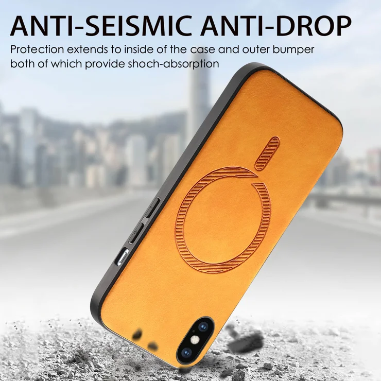 TIANCI Cover per iPhone XS Max Flip, Portafoglio Case in Pelle PU