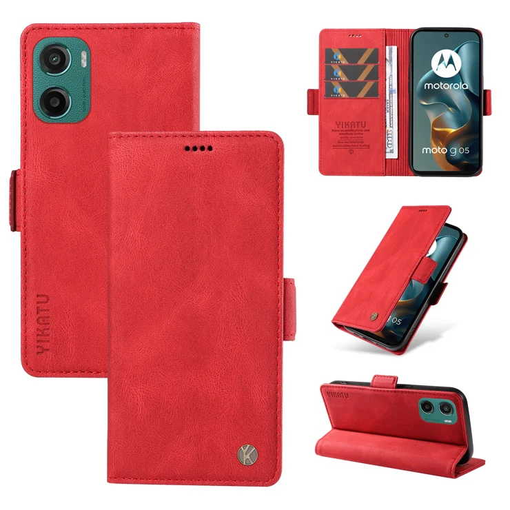 Case Collection Per Cover Motorola Moto E13 - Custodia A Libro In Pelle