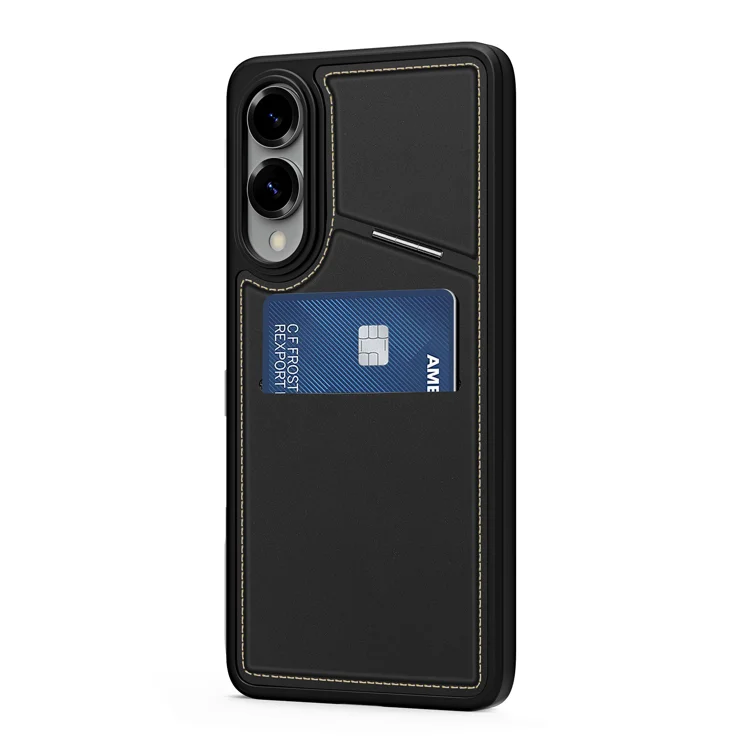 Custodia A Portafoglio In Vera Pelle Con Protezione RFID Per Samsung Galaxy S25 Ultra - DUX DUCIS - Nero