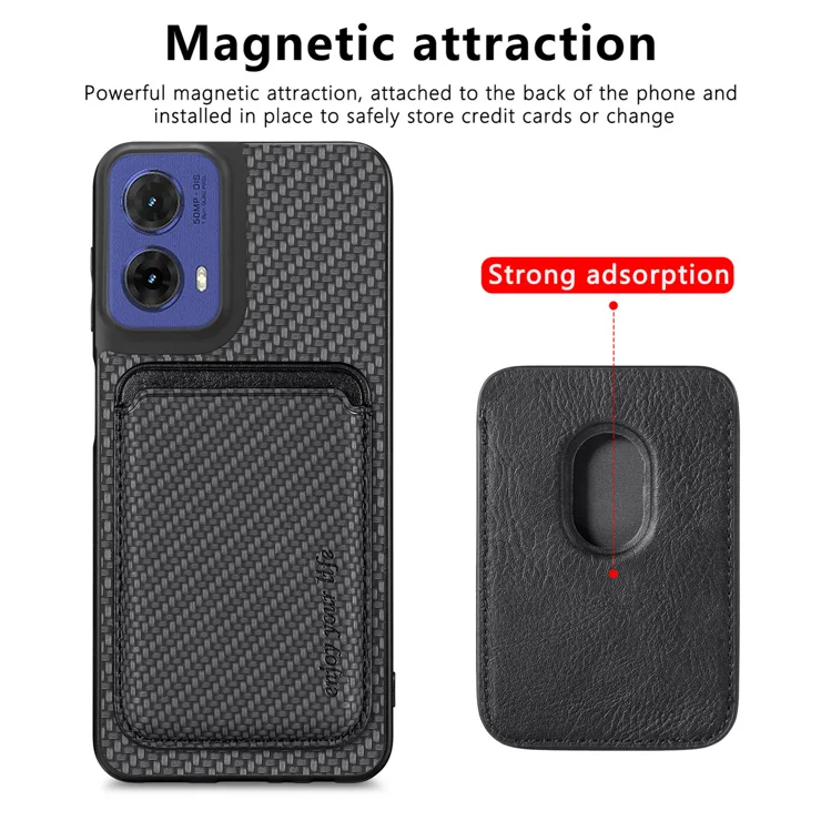 Custodia Per Motorola Moto G85 5G A Portafoglio In Pelle PU – Cover Flip Con 3 Slot Per Schede, Chiusura Magnetica E Supporto Antiurto - 2