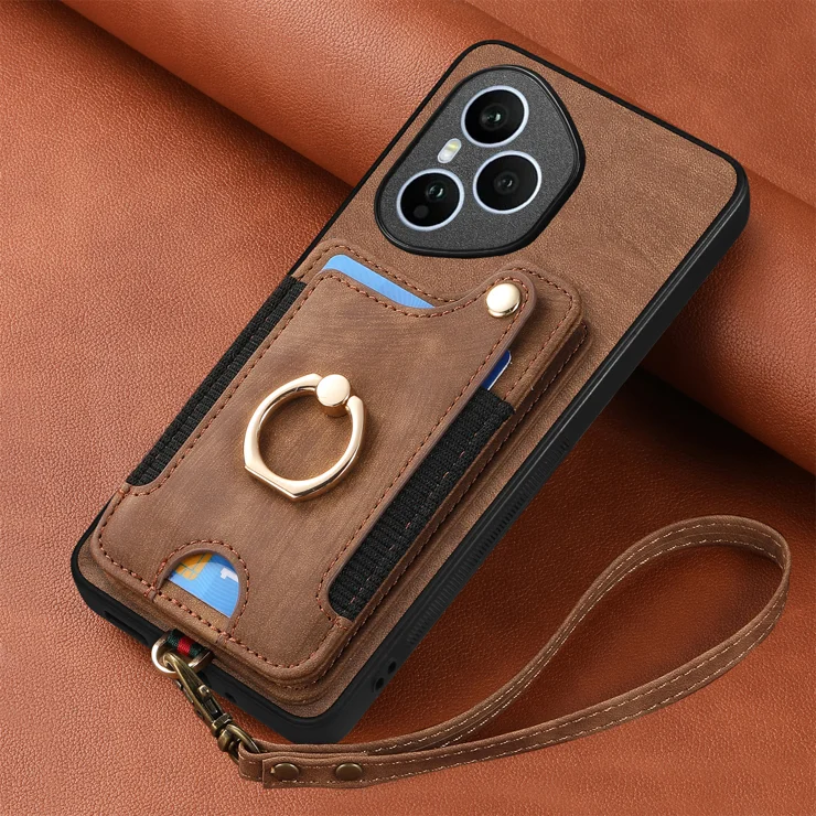 For Honor 400 Pro 5G (Global) Wallet Cases Retro Texture RFID Blocking Leather Phone Cover - Int Green