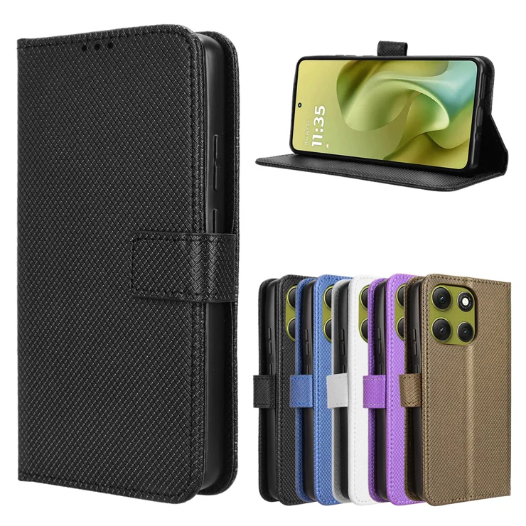 Case For Motorola Moto G85 5G, Premium Leather Protective Wallet Case - View #3