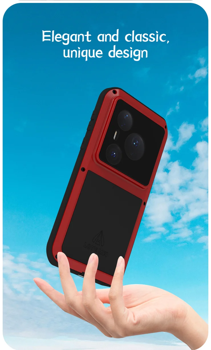 Love Mei What Phone Case Is The Most Protective LOVE MEI For Huawei Pura 80  Pro 80 Pro+ Case Metal Silicone