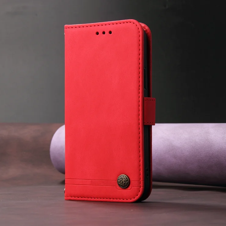 Custodie in pelle per Xiaomi Redmi K90 5G Custodie a portafoglio Skin Touch Phone Cover Stand con cinturino - Nero